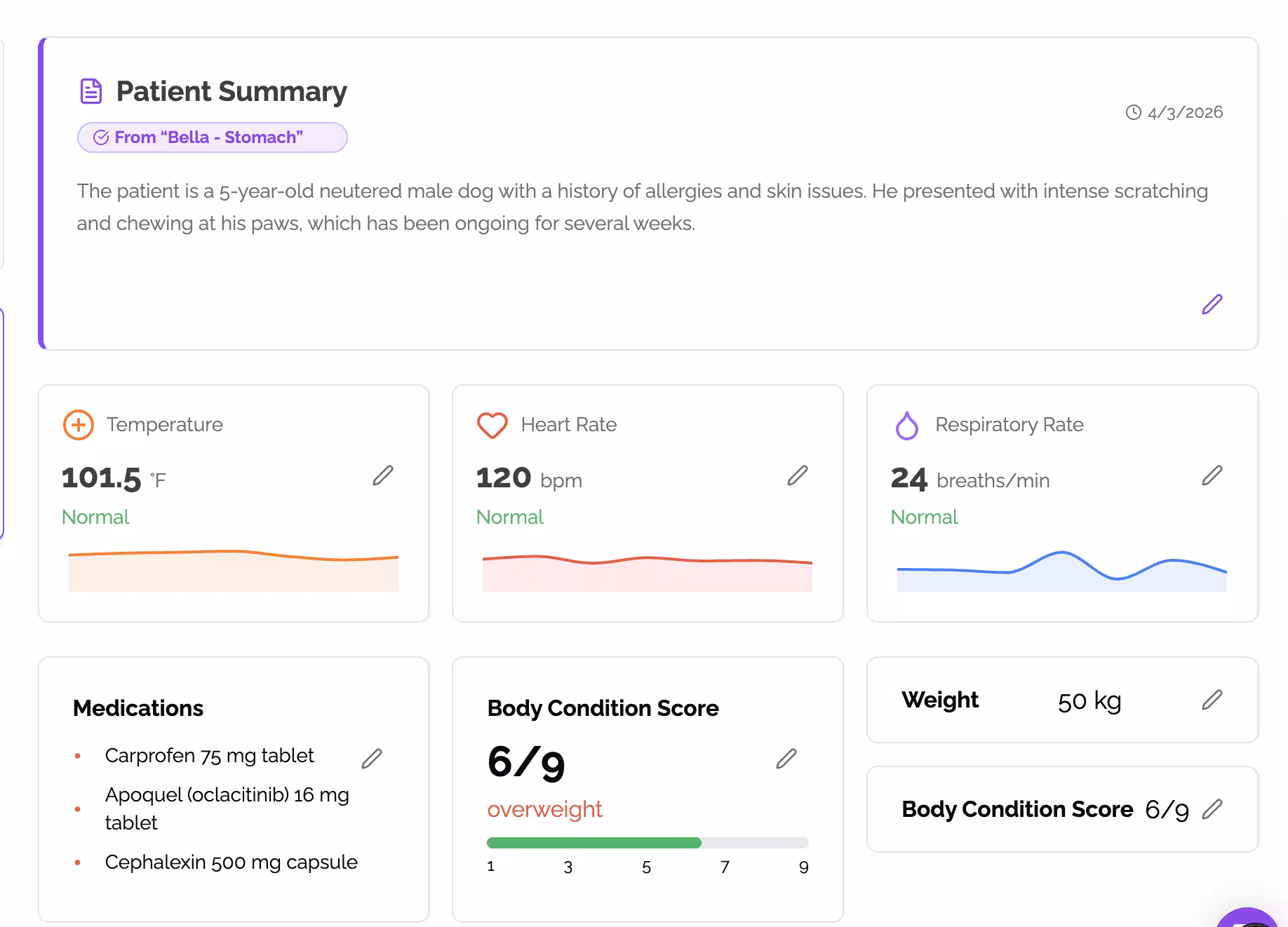 Health Metrics Extraction