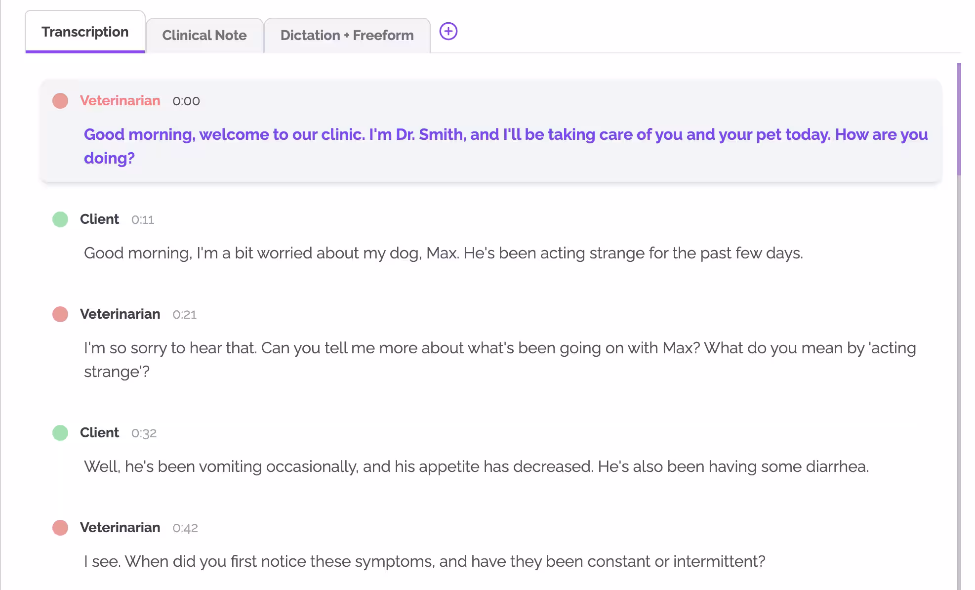 Real-Time Transcription